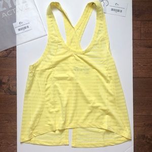 Ziya Yellow Nimbus Split Back Tank